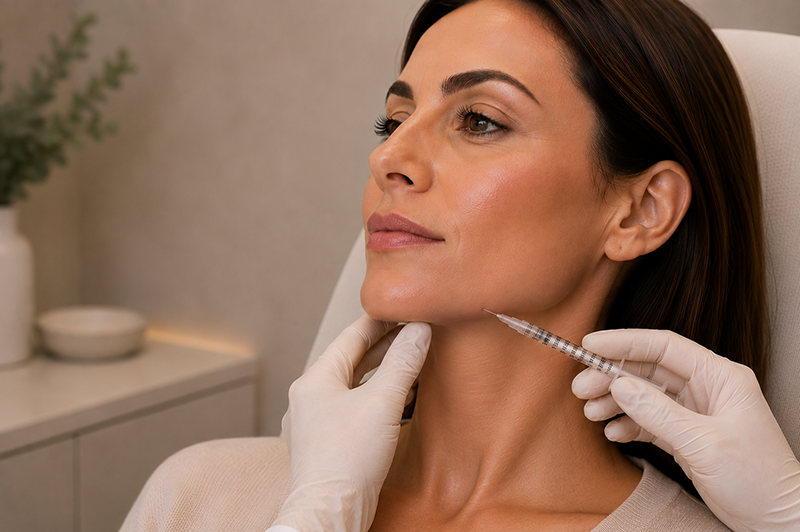 Ärztliche Beratung zur Jawline-Behandlung mit Hyaluron in München